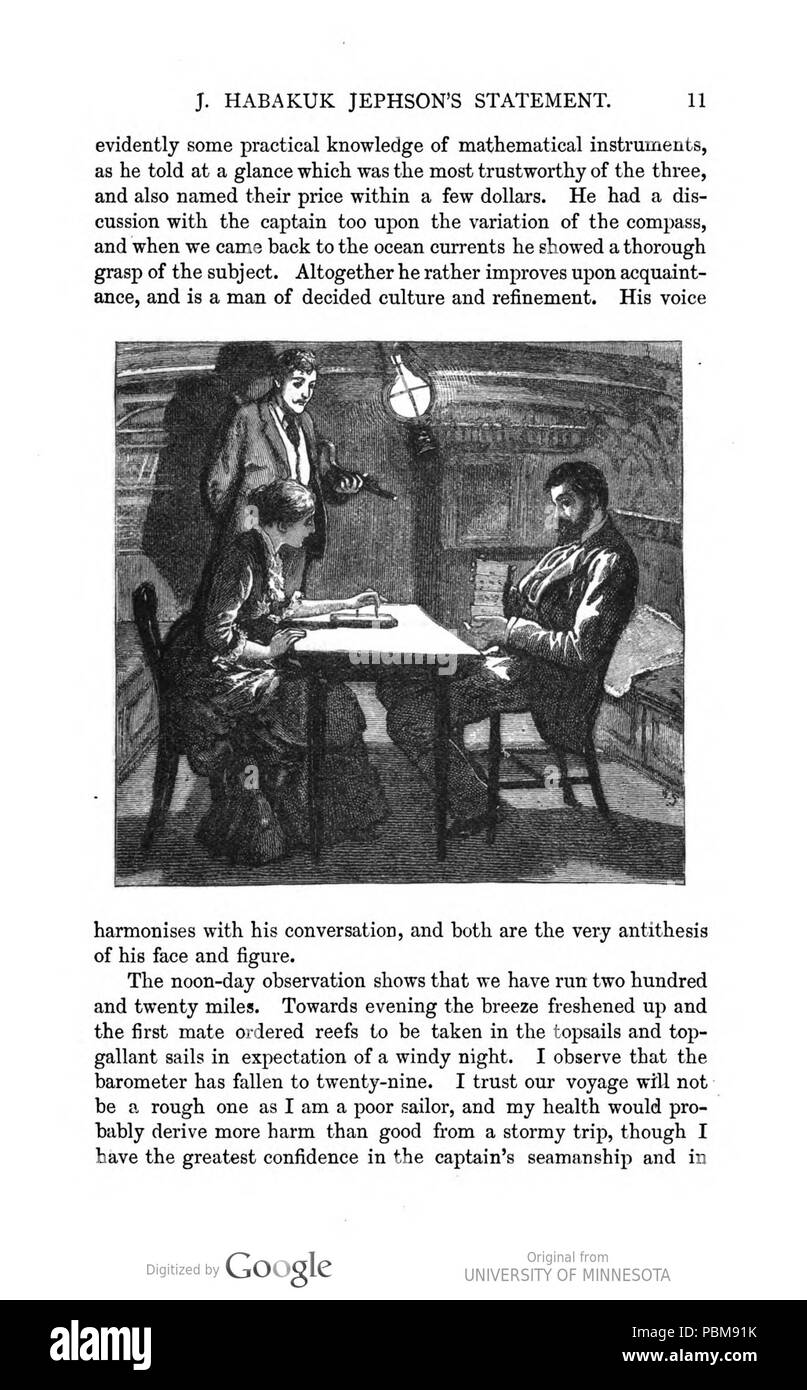 818 J Habakuk Dichiarazione Jephsons pagina 11 Foto Stock