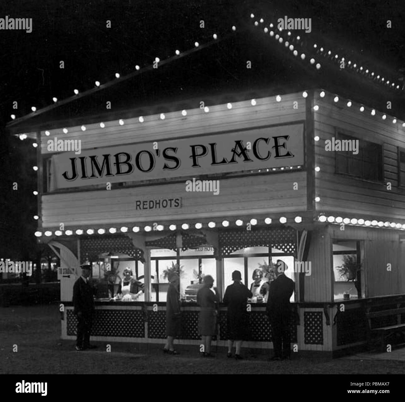 833 Jimbo's-POSTO-CONCESSIONE-stand Foto Stock