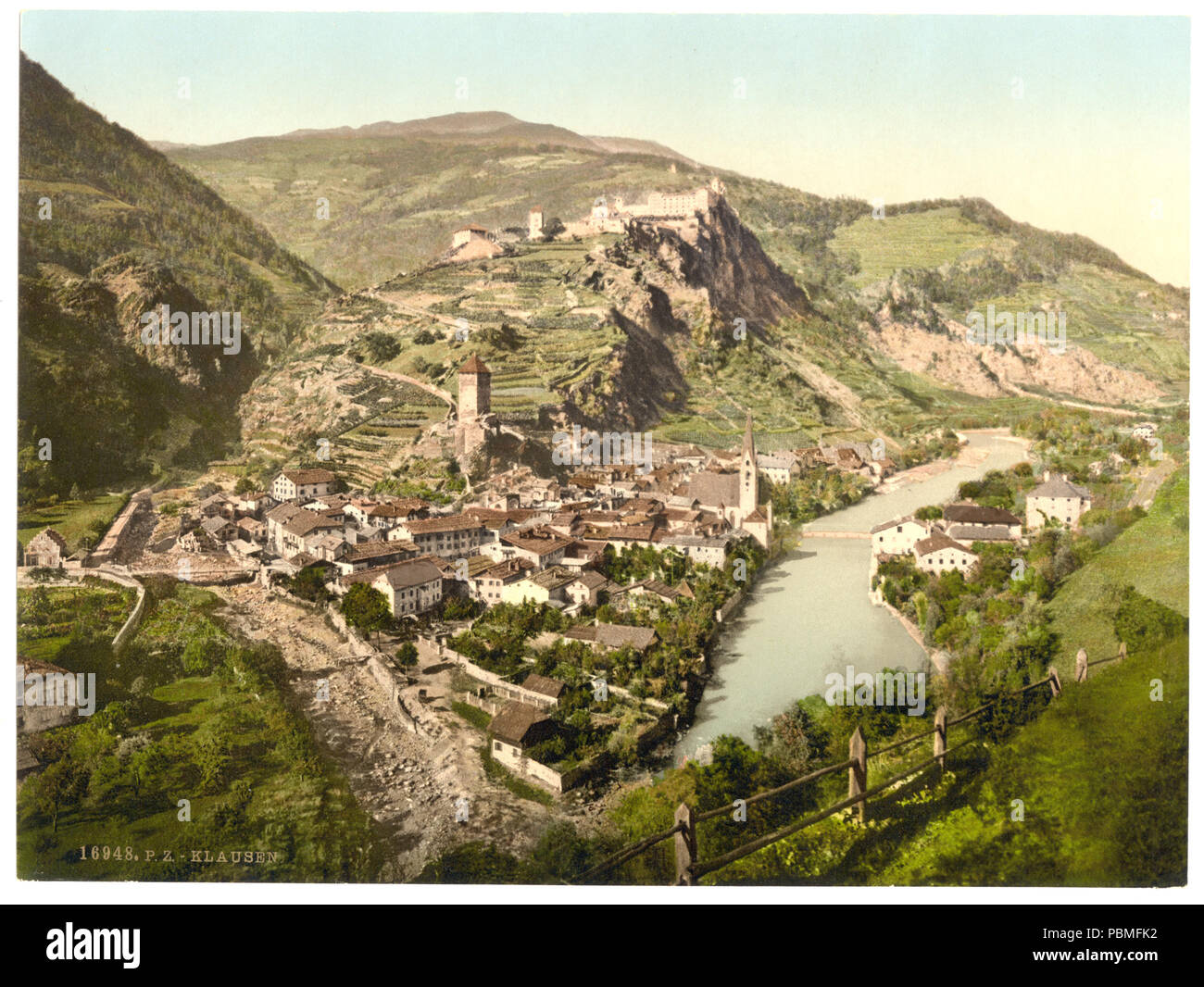 864 chiusa, vista generale, Tirolo, Austro-History-LCCN2002711051 Foto Stock