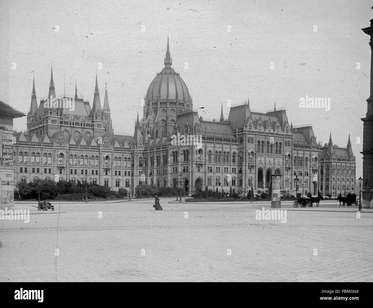 867 Kossuth Lajos (Országház) tér, Parlament. Fortepan 17928 Foto Stock