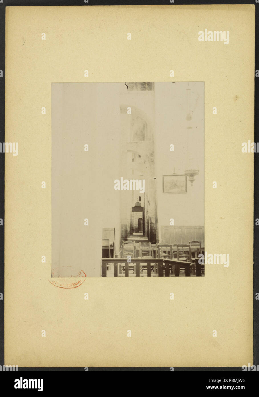 Abbaye Saint-Junien de Nouaillé-Maupertuis - J-Un Brutails - Université Bordeaux Montaigne - 1741. Foto Stock