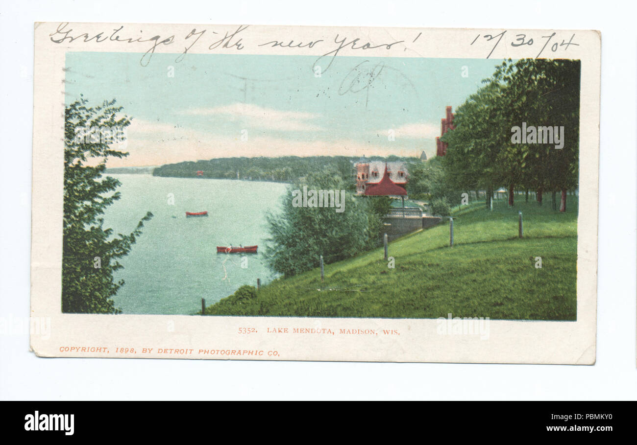 883 Lago Mendota, Madison, Wisc (NYPL b12647398-62102) Foto Stock