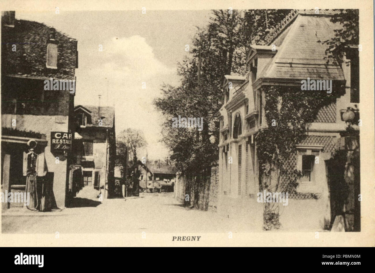 891 Le Hameau de Pregny autrefois (2) Foto Stock