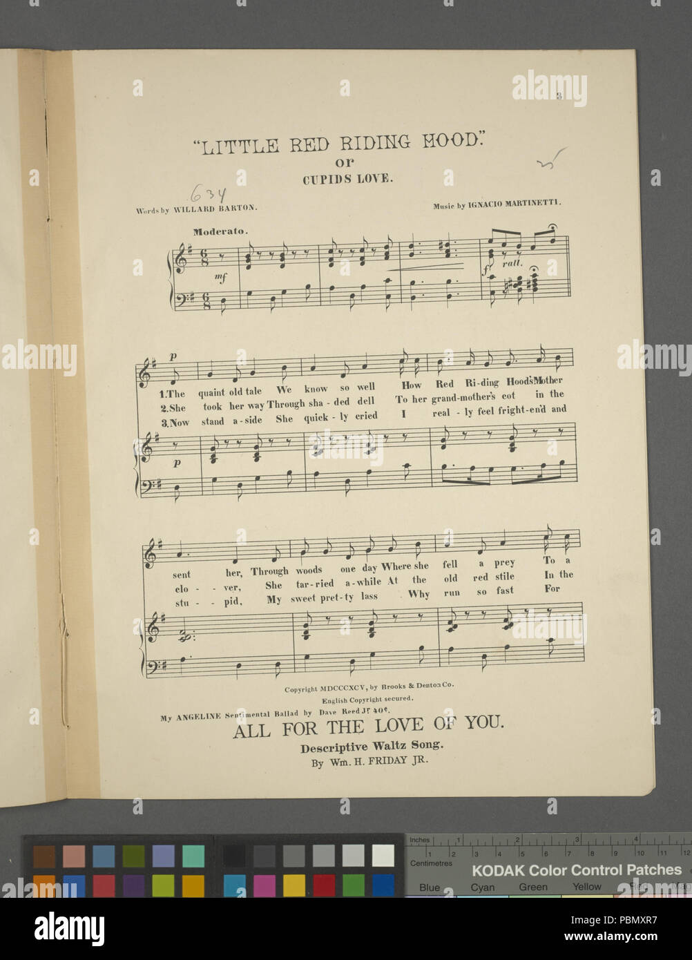 927 Little Red Riding Hood, o, Cupido il suo amore (NYPL ADE-463835-1696432) Foto Stock