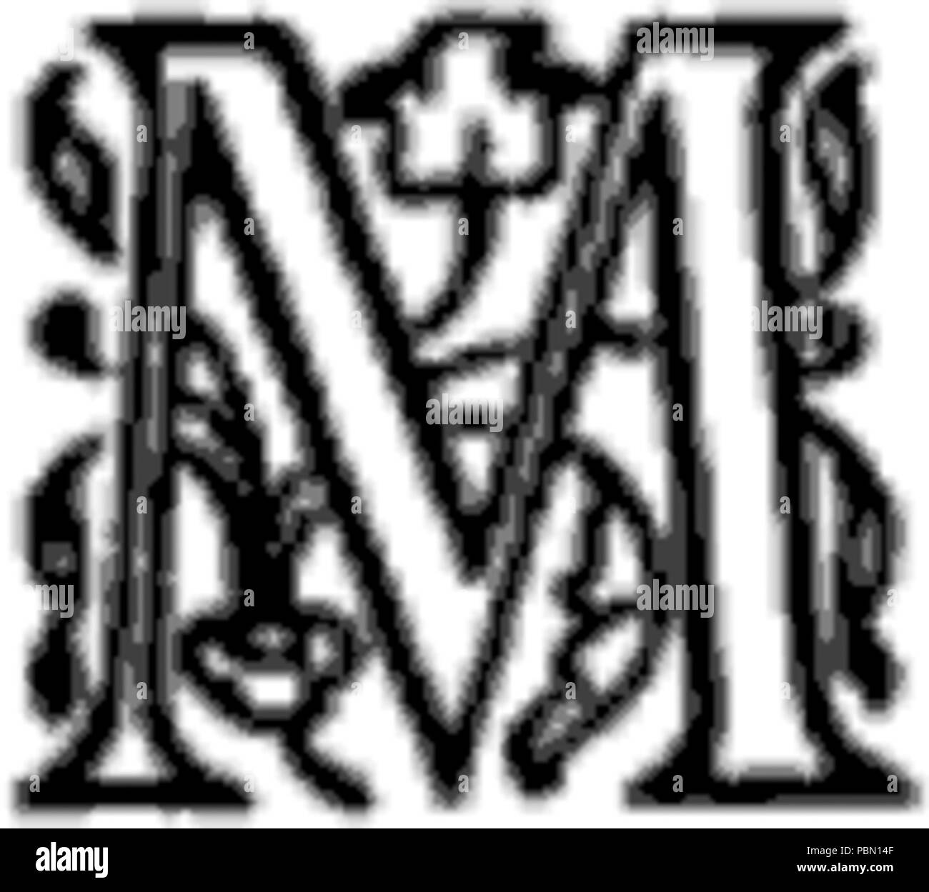 958 Luftslotte - Startbogstav M Foto Stock