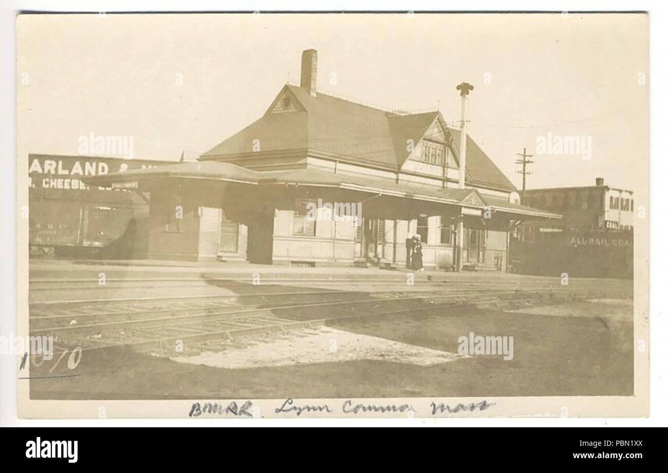 975 Lynn stazione comune cartolina Foto Stock