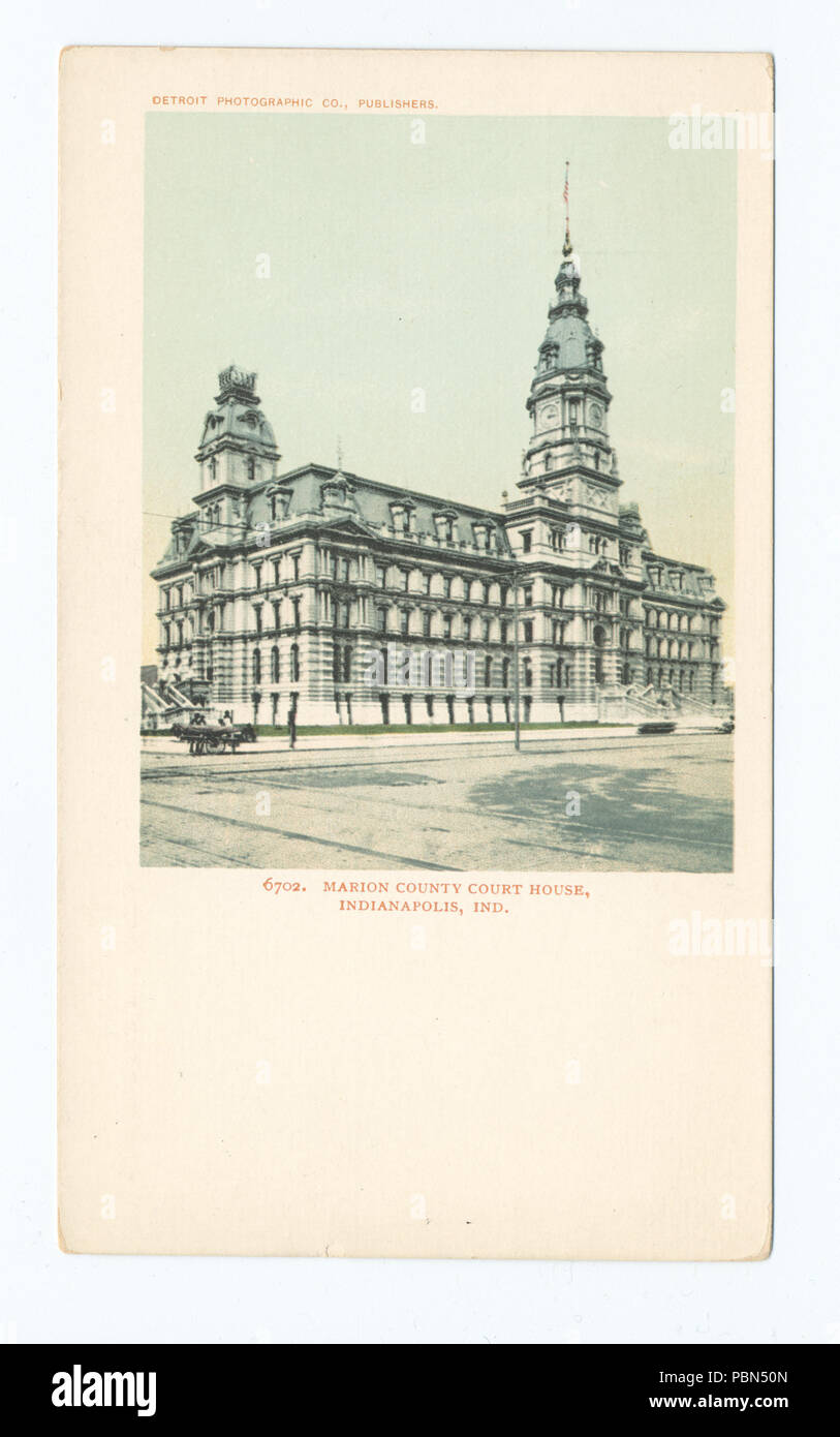 998 Marion County Court House, Indianapolis, Ind (NYPL b12647398-63013) Foto Stock