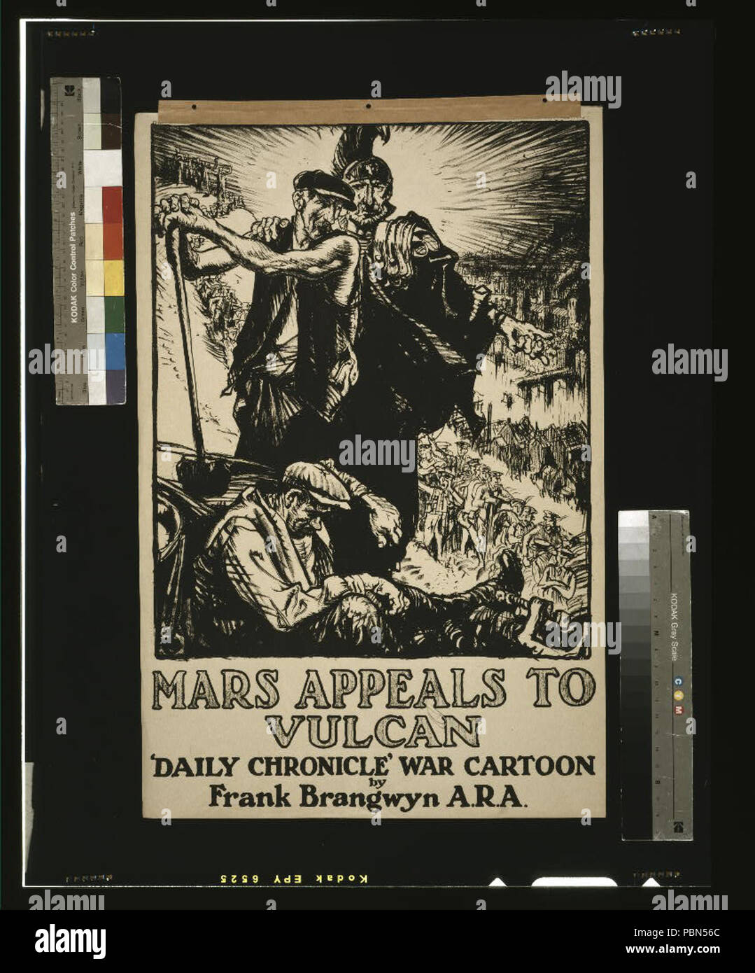 1000 Mars appelli a Vulcan. Cronaca quotidiana guerra cartoon da Frank Brangwyn A.R.A LCCN2003675363 Foto Stock