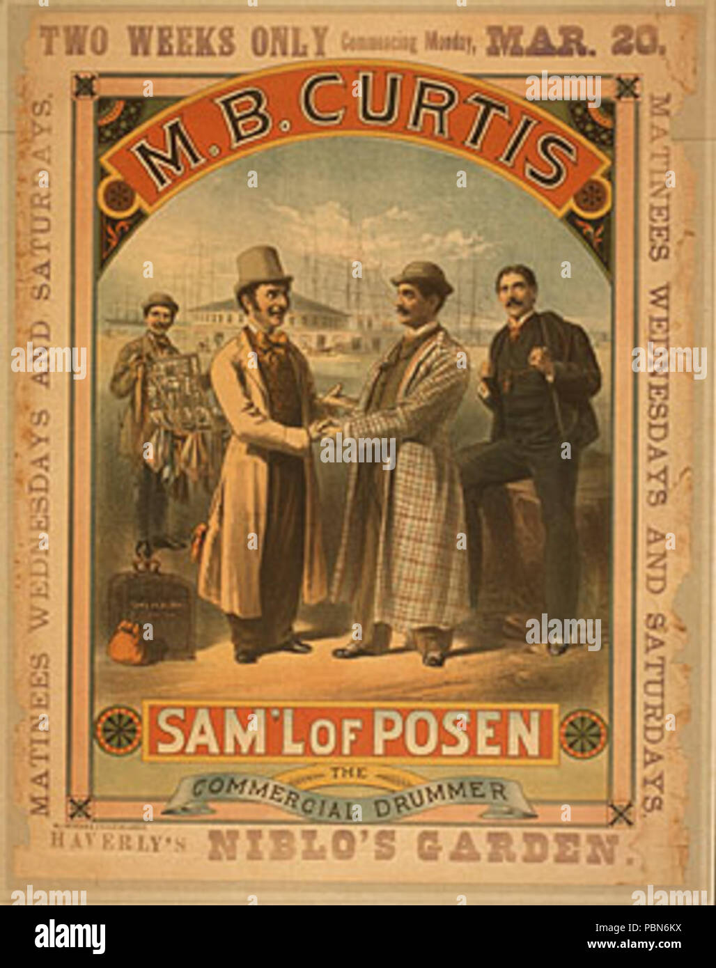 1010 MB Curtis manifesto teatrale Foto Stock