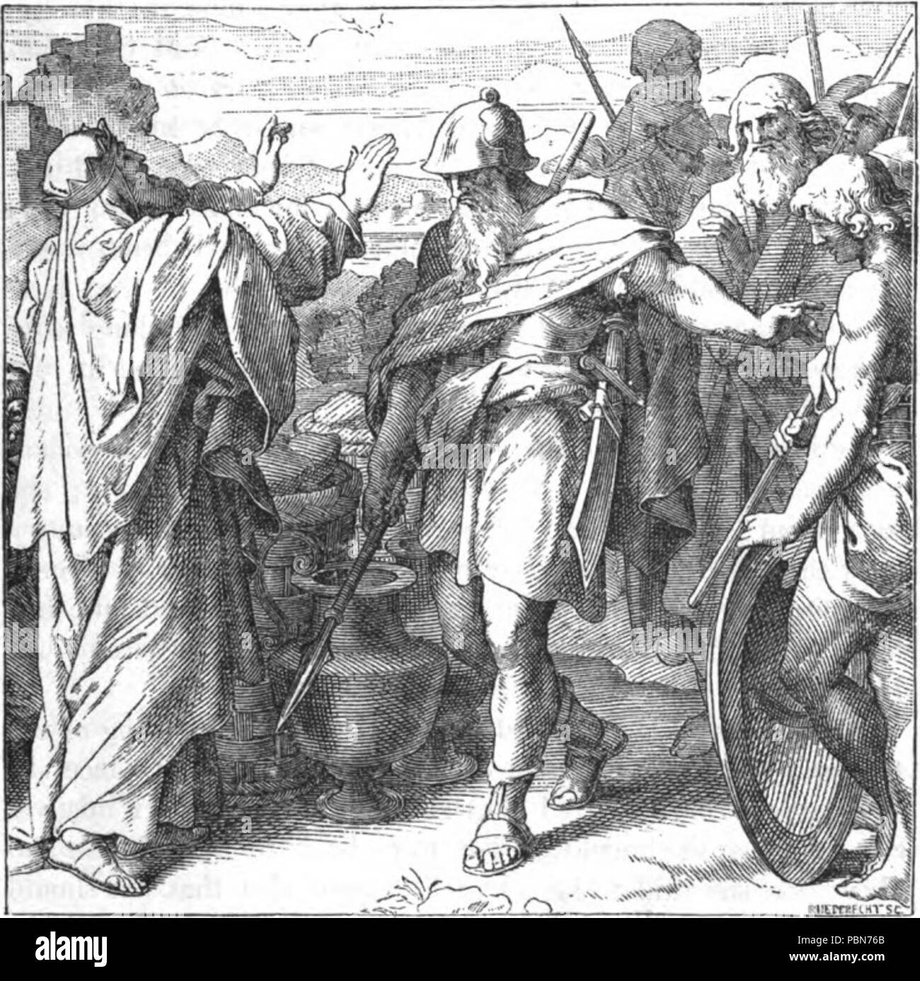 1013 Melchizedech benedice Abramo Foto Stock