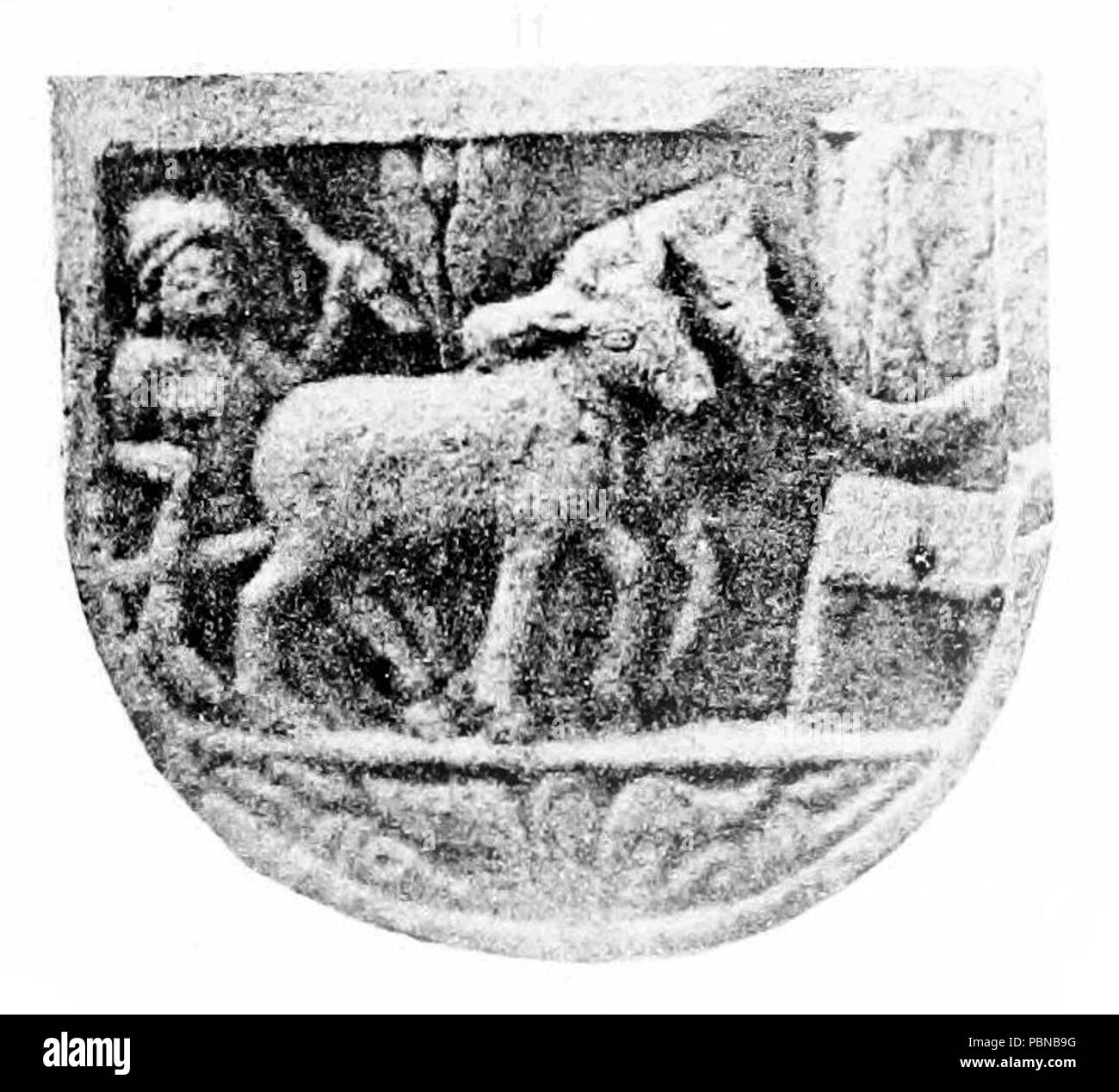 983 Mahabodhi scena di aratura Foto Stock