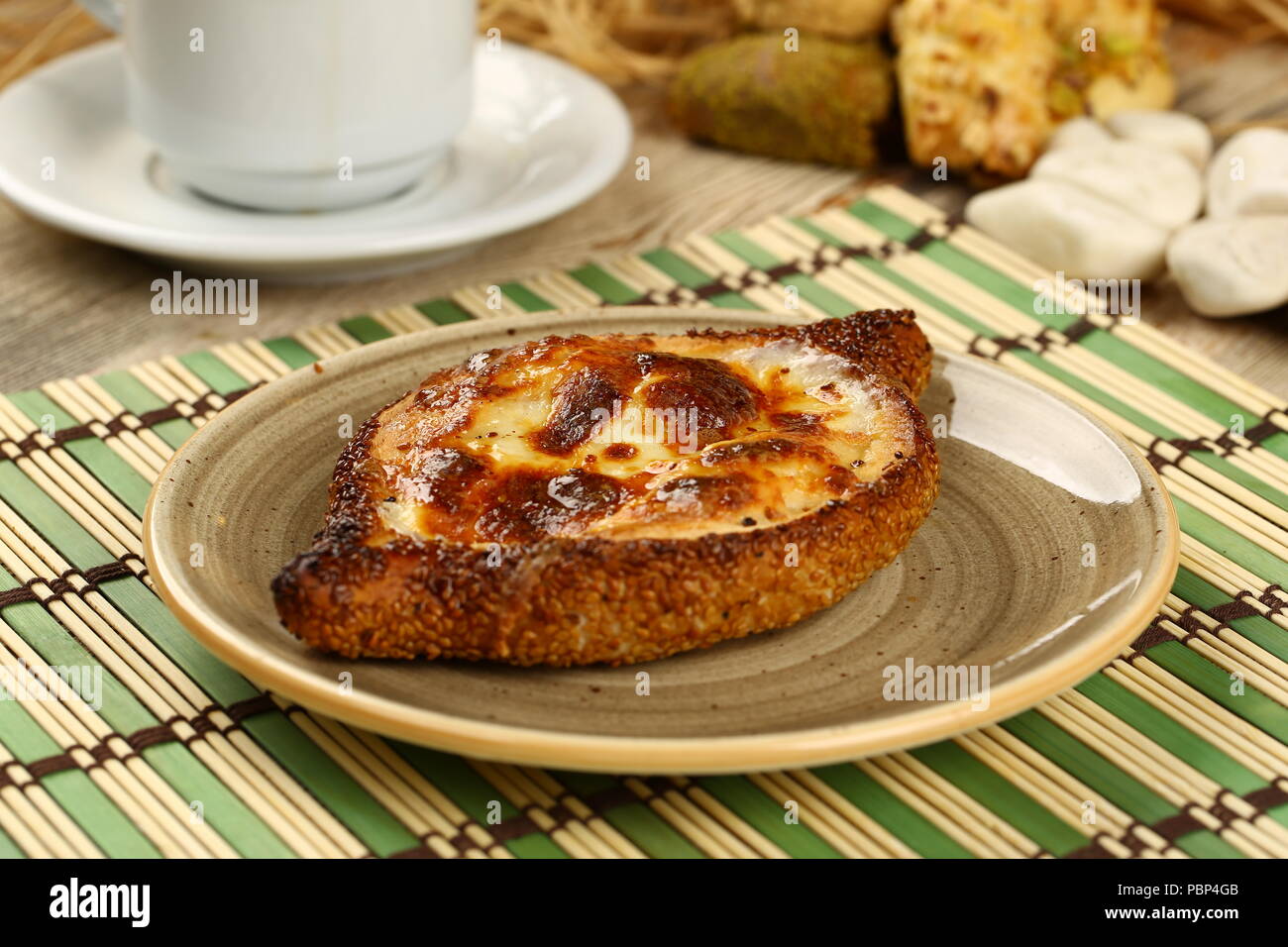 Formaggio Simit turco Bagel - Kasarli Simit - Pogaca Foto Stock