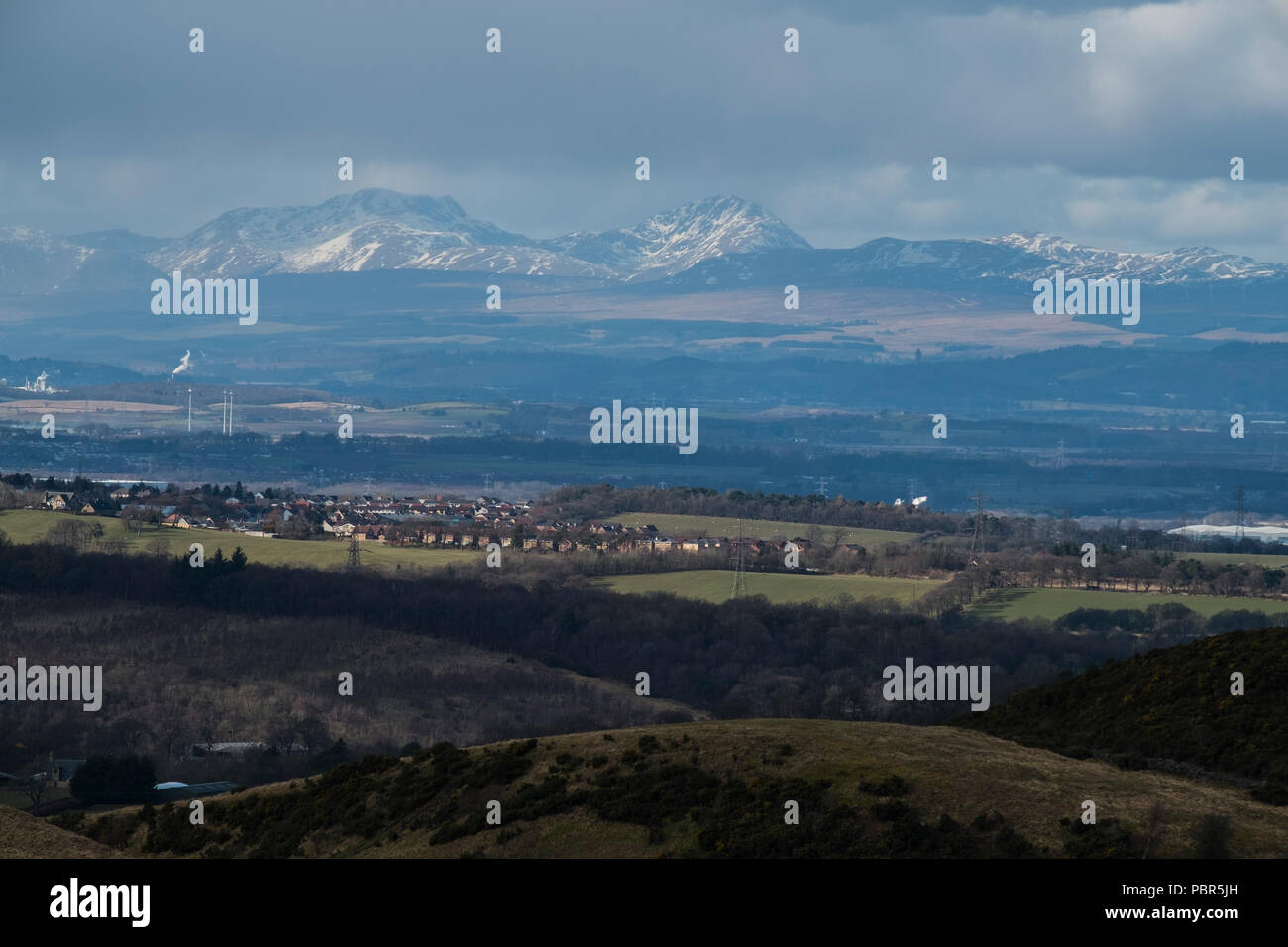 Le Ochil Hills Foto Stock