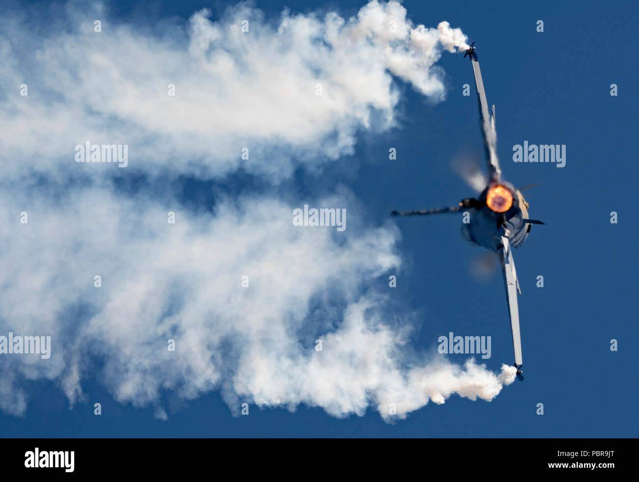 F-16A Fighting Falcon, 'Vador' buio Falcon, 2 PARAFANGO, belga componente dell'aria, Foto Stock