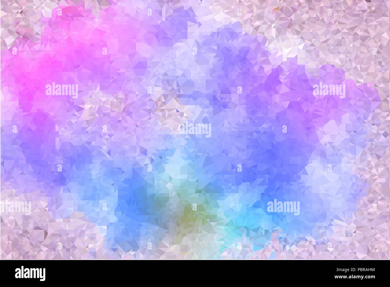 Alta risoluzione immagine basato su triangoli colorati Foto Stock