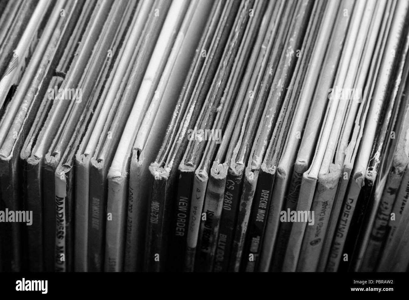 Foto di record in bianco e nero Foto Stock