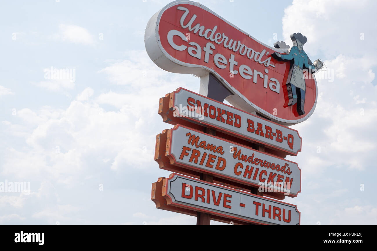 Underwoods Bar-B-Q in Brownwood Texas Foto Stock