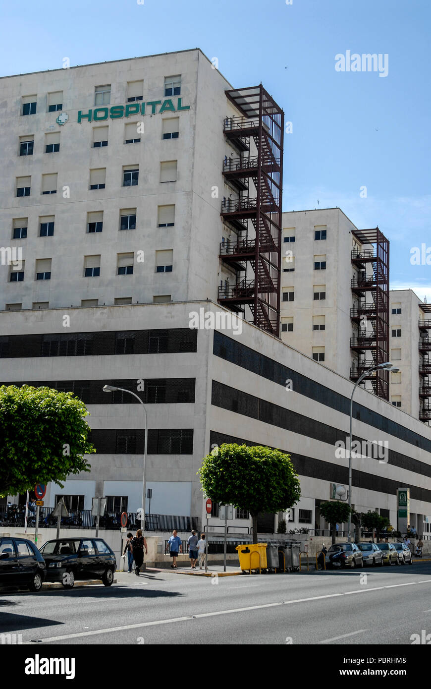 Ospedale Universitario Puerta del Mar ( University Hospital ) su Avenue. Ana de Viya a Cadice, Andalusia Cadiz-provincia, Spagna Foto Stock