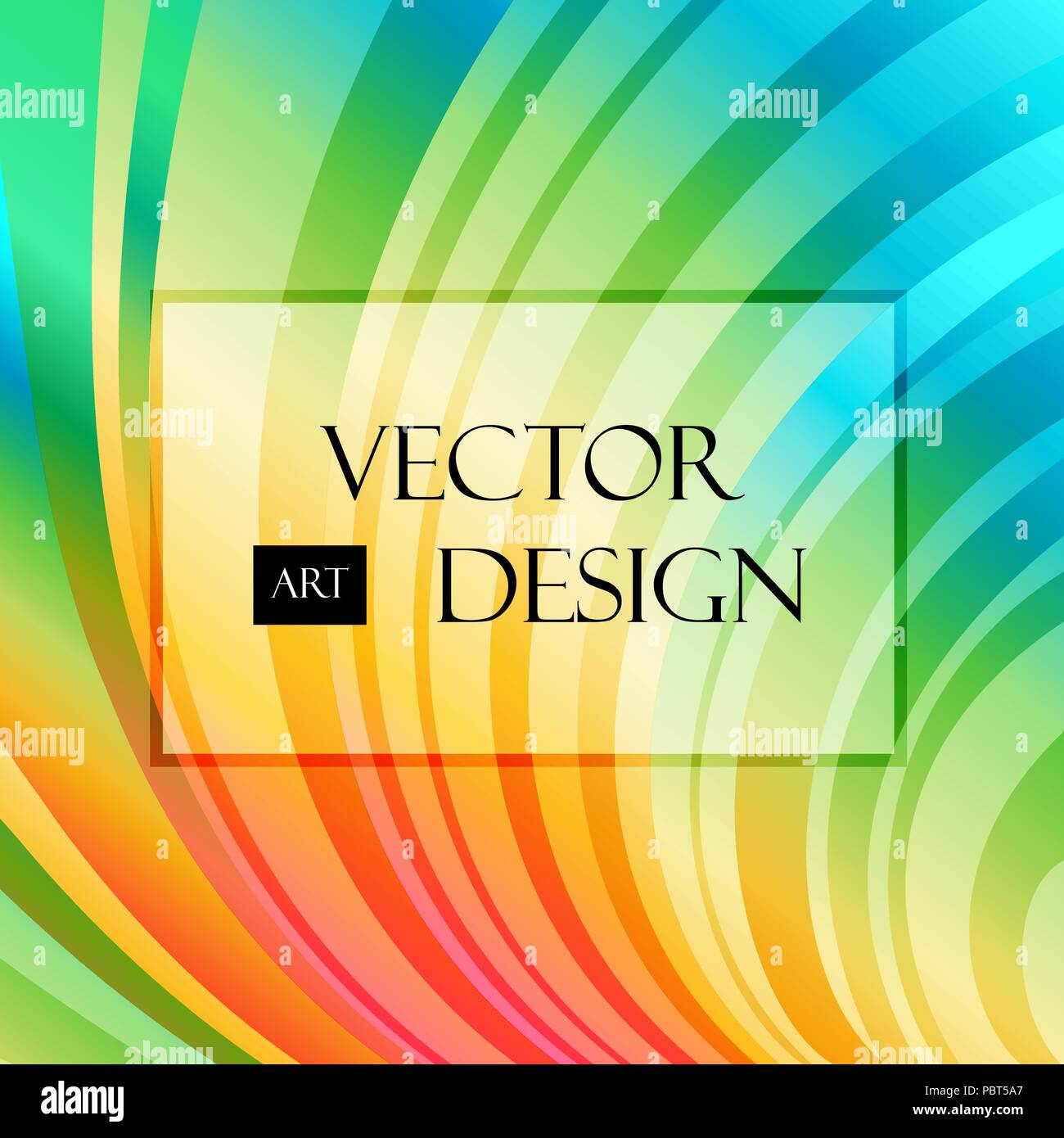 Striped Multicolore sfondo curvo Illustrazione Vettoriale