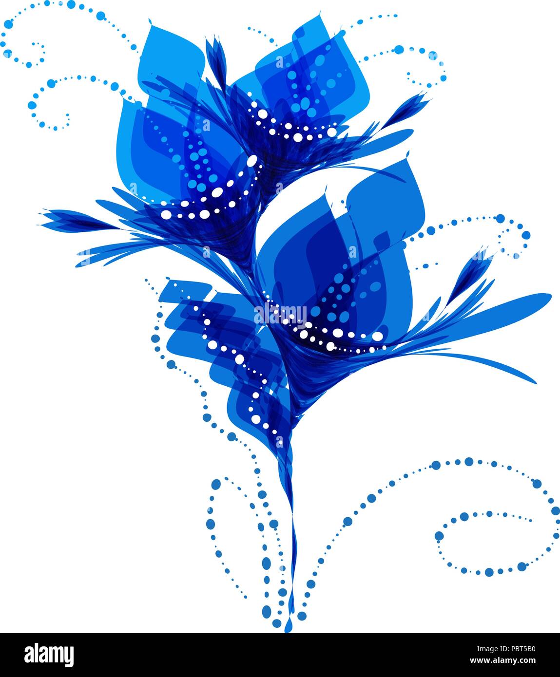 Sfondo Floreale Fiori Stilizzati Pattern Con Fiori Biglietto Di Auguri Immagine E Vettoriale Alamy