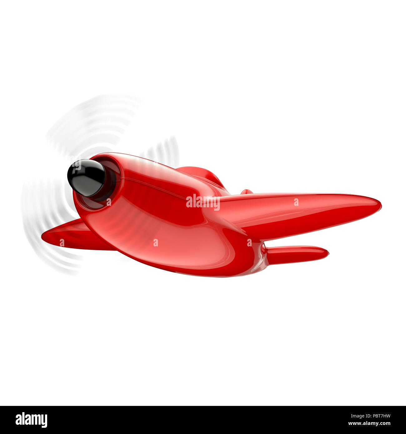 Aeroplano isolati su sfondo bianco Foto Stock