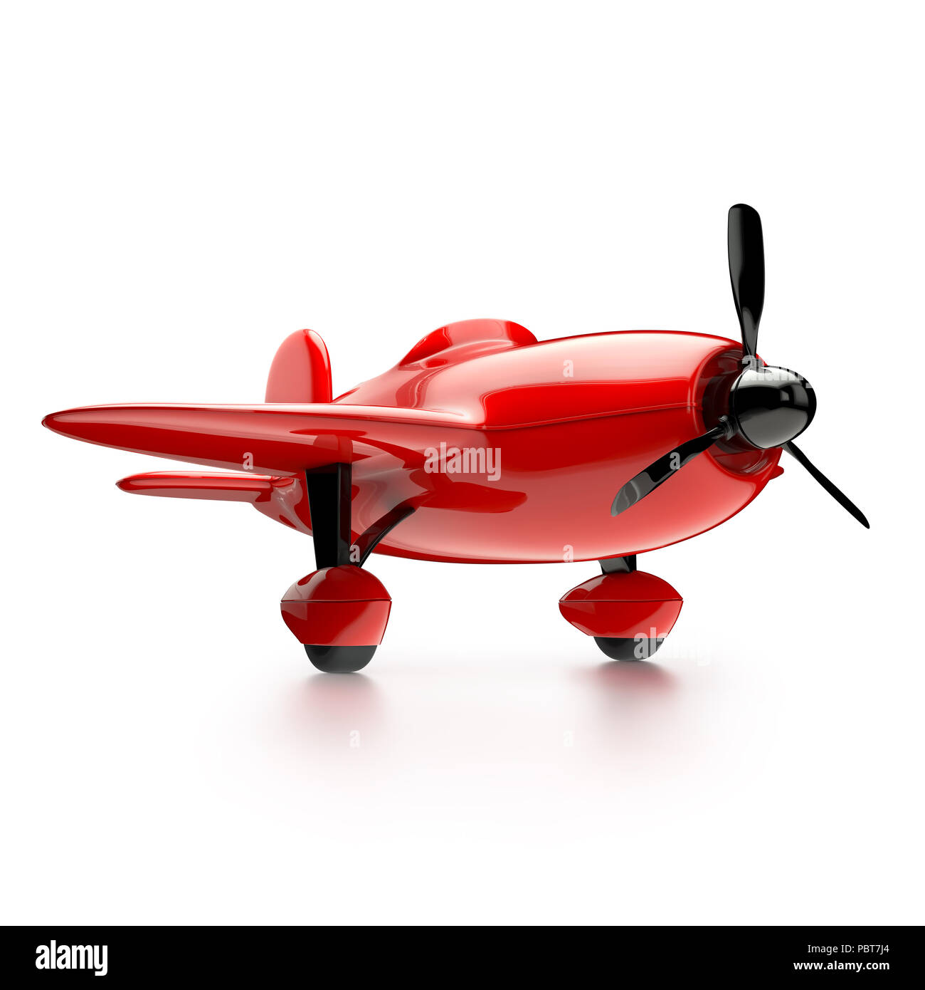 Aeroplano isolati su sfondo bianco Foto Stock