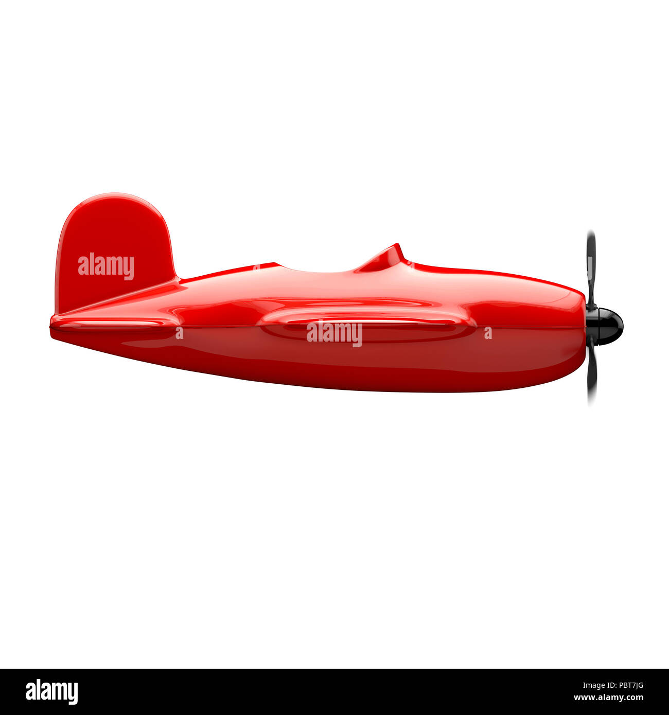 Aeroplano isolati su sfondo bianco Foto Stock