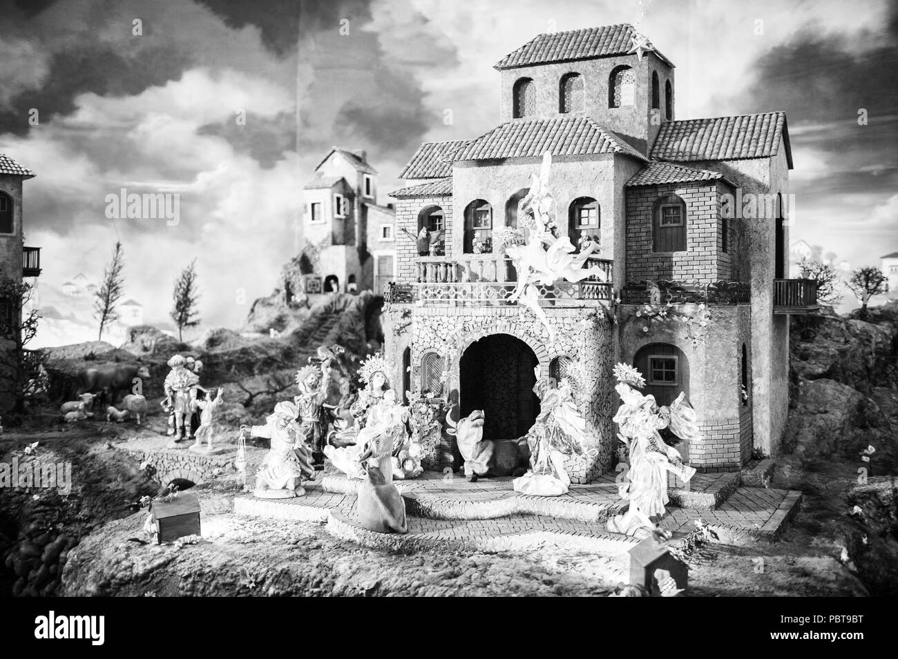 QUITO, ECUADOR - Jan 1, 2015: Interno della di San Francisco Museum nel centro storico di Quito. Centro storico di Quito è il primo UNESCO WO Foto Stock