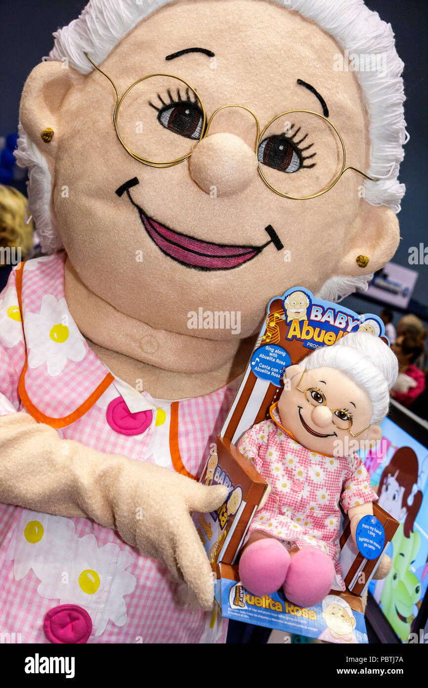 Miami Beach Florida,Miami Beach Convention Center,centro,Hispanic Heritage Month Expo,demografia,mostra collezione Abuelita Rosa,caratteristiche Foto Stock