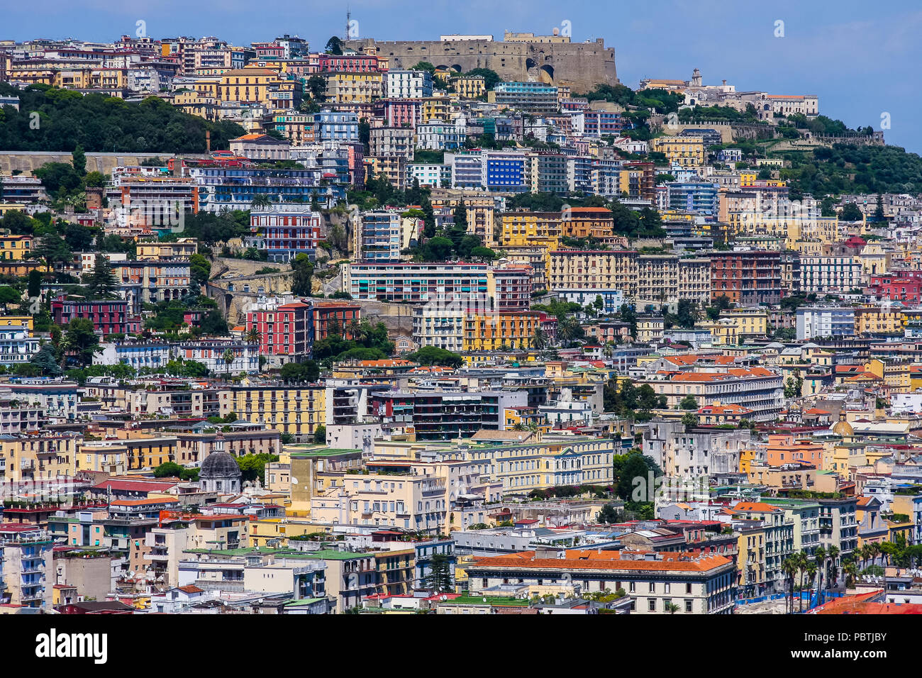 Paesaggio urbano di Napoli, Italia Foto Stock