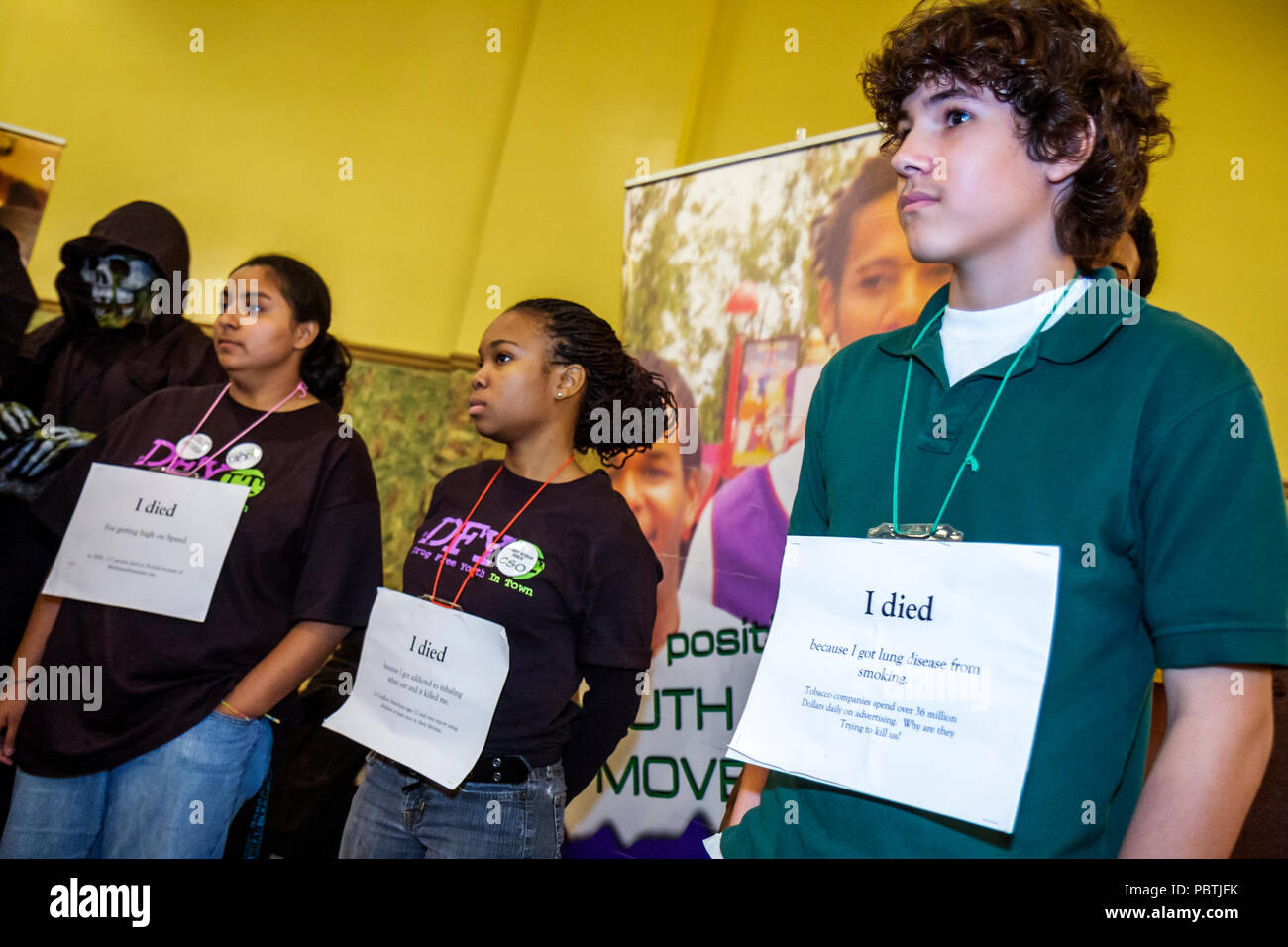Miami Florida,Leadership Training Conference,Drug Free Youth in Town DFYIT club,anti-dipendenza programma organizzazione no profit,studenti studenti alunno t Foto Stock