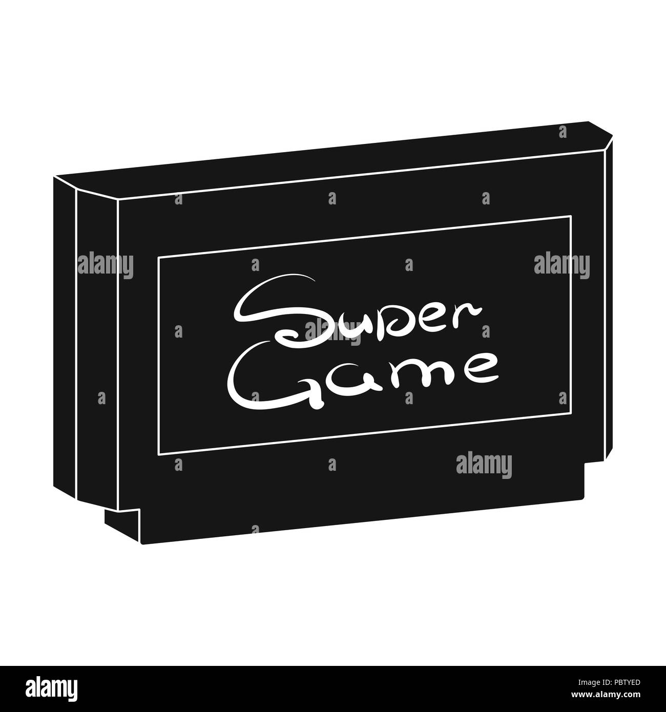 Singola cartuccia di icona di stile di nero per la progettazione. Manutenzione Auto stazione simbolo vettore illustrazione stock. Illustrazione Vettoriale