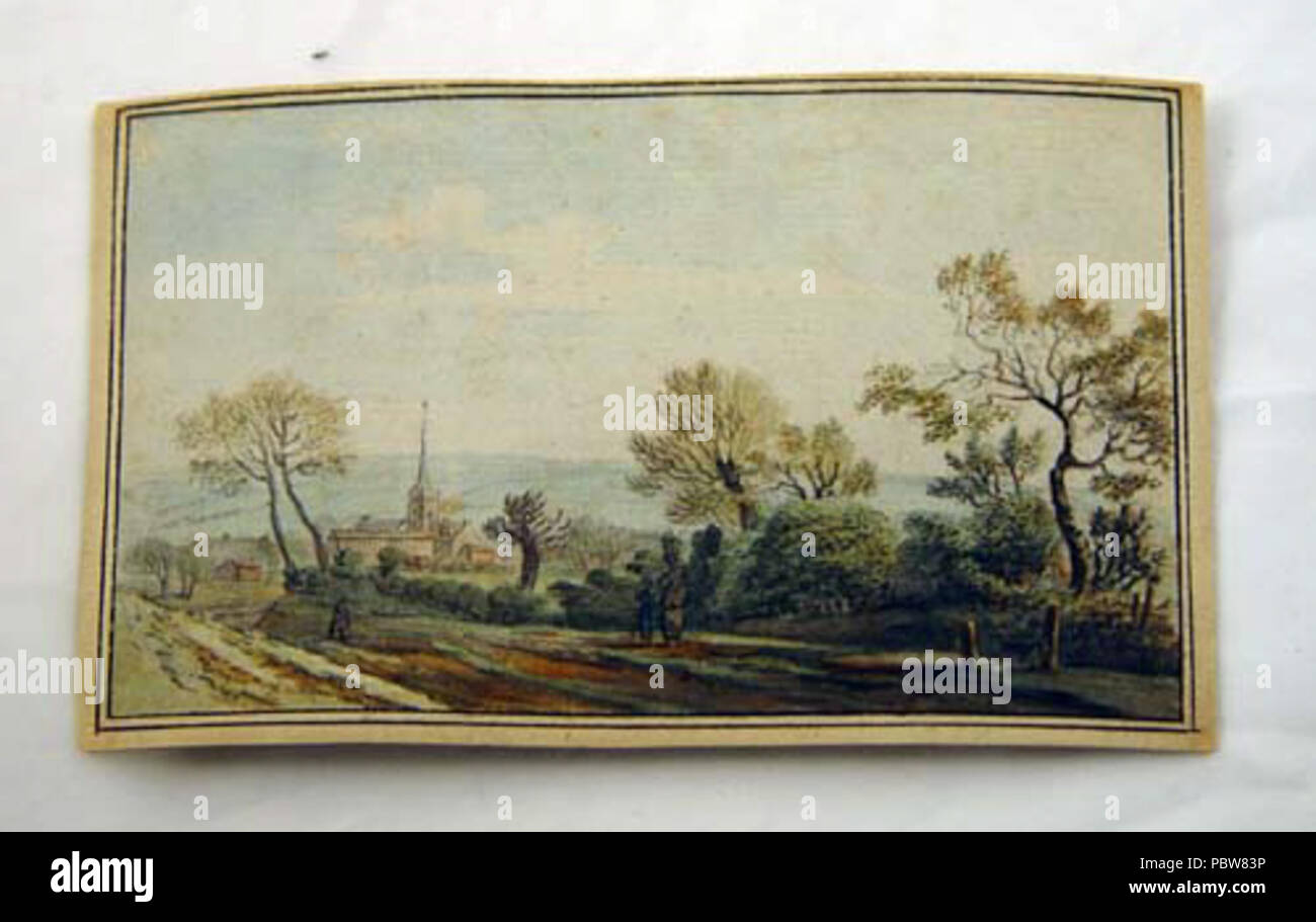 160 Derby vista di porcellana del Derbyshire n Foto Stock