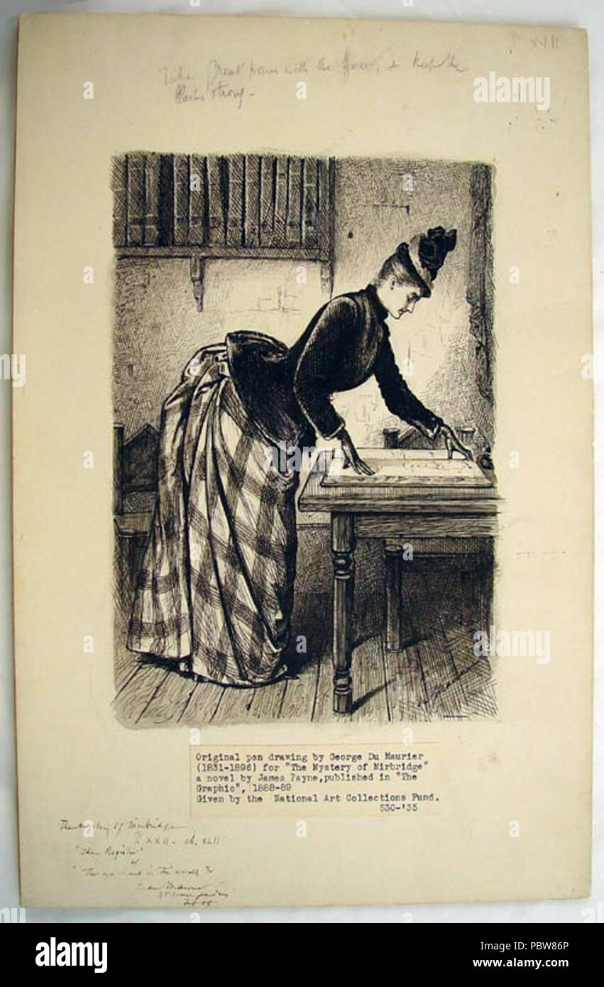 239 George du Maurier lascito schizzo Foto Stock