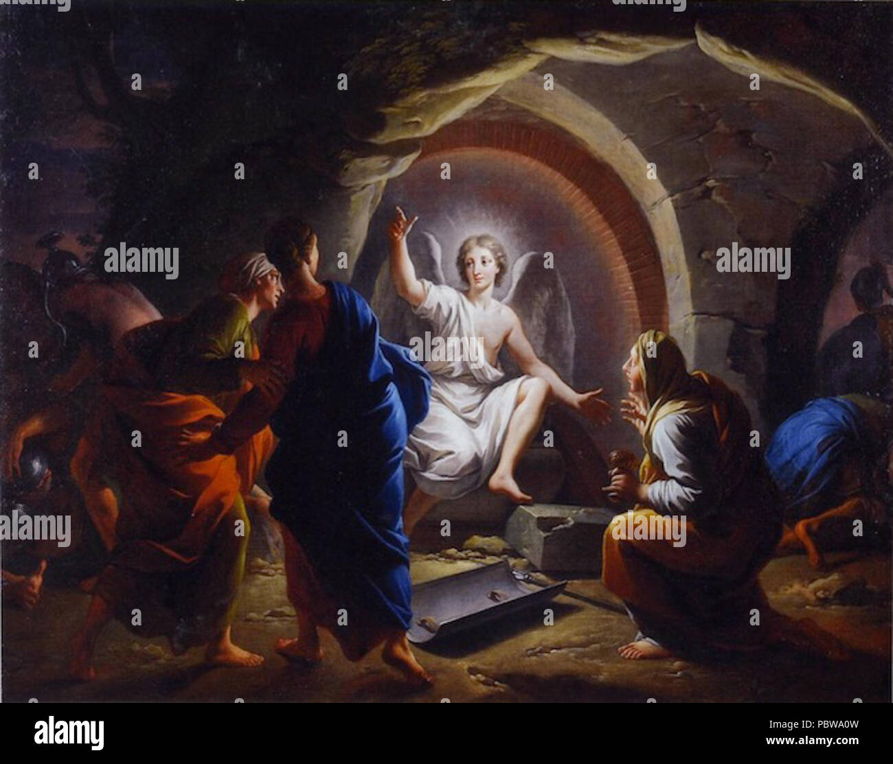 152 Daniel Sarrabat - sante donne al Tumb di Cristo Foto Stock