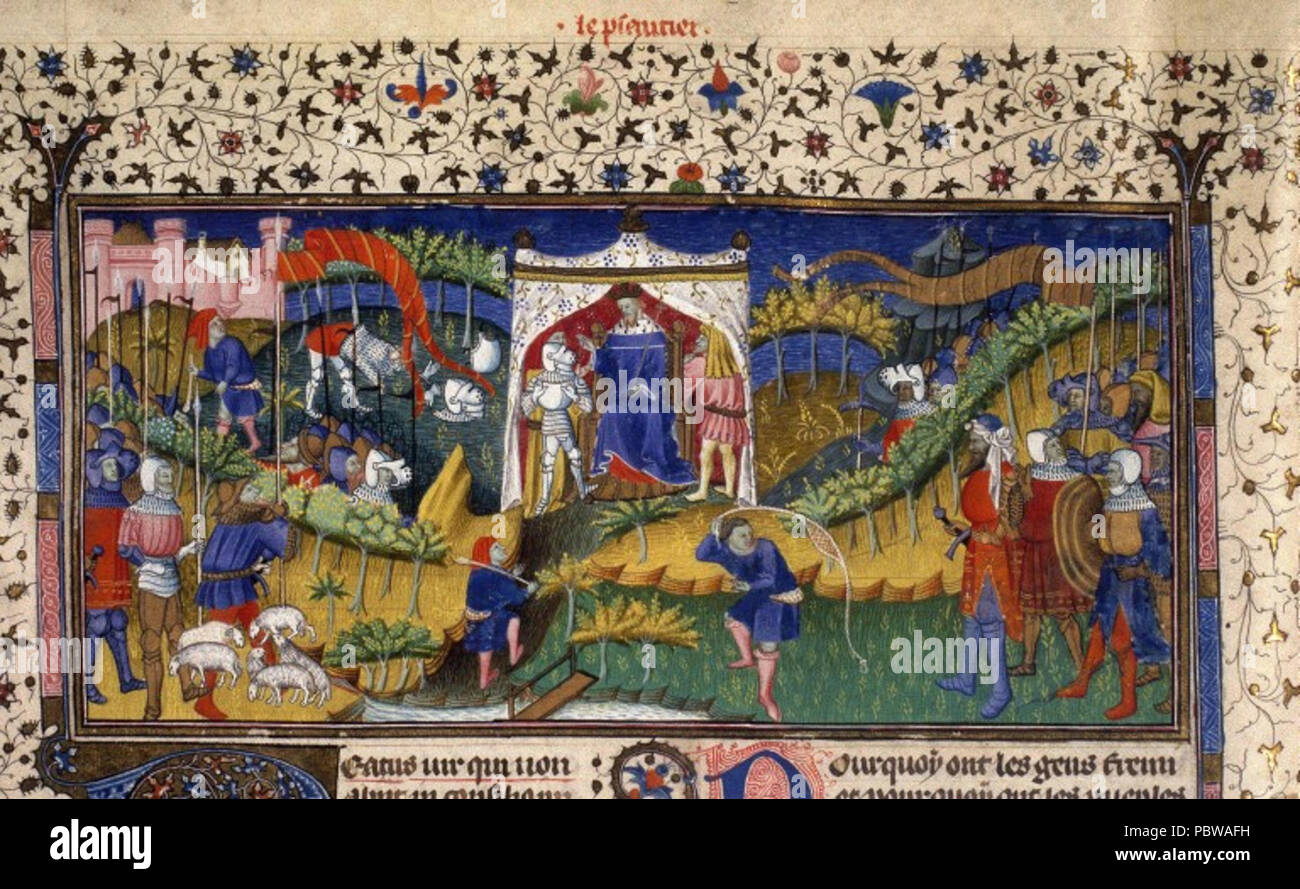 154 Davide figlio quittant troupeau. David et Saül. David quittant son armure. David se préparant au combattere. David et Golia Foto Stock