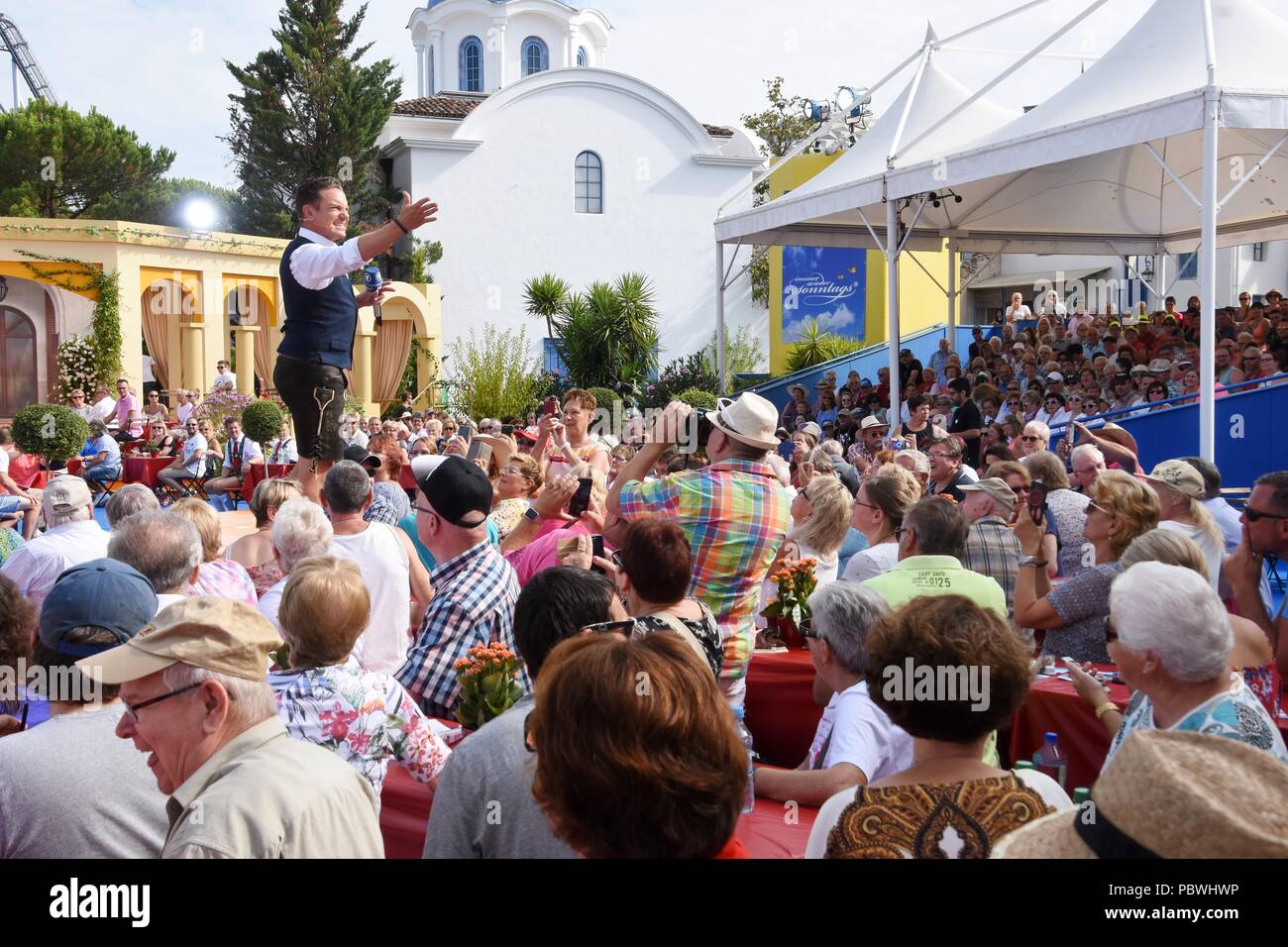 Ruggine, Germania, 29 giugno 2018, ARD TV-Show 'Immer wieder Sonntags' mit Stefan Mross, Credito: mediensegel/Alamy Live News Foto Stock