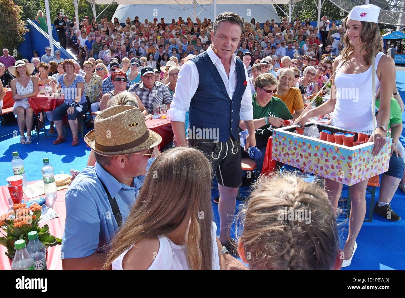 Ruggine, Germania, 29 giugno 2018, ARD TV-Show 'Immer wieder Sonntags' mit Stefan Mross, Credito: mediensegel/Alamy Live News Foto Stock