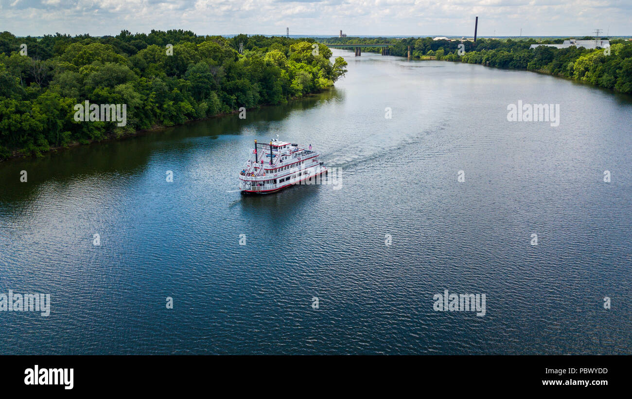 Harriott II Riverboat, Isola di pistola lo scivolo di Montgomery, Alabama Foto Stock