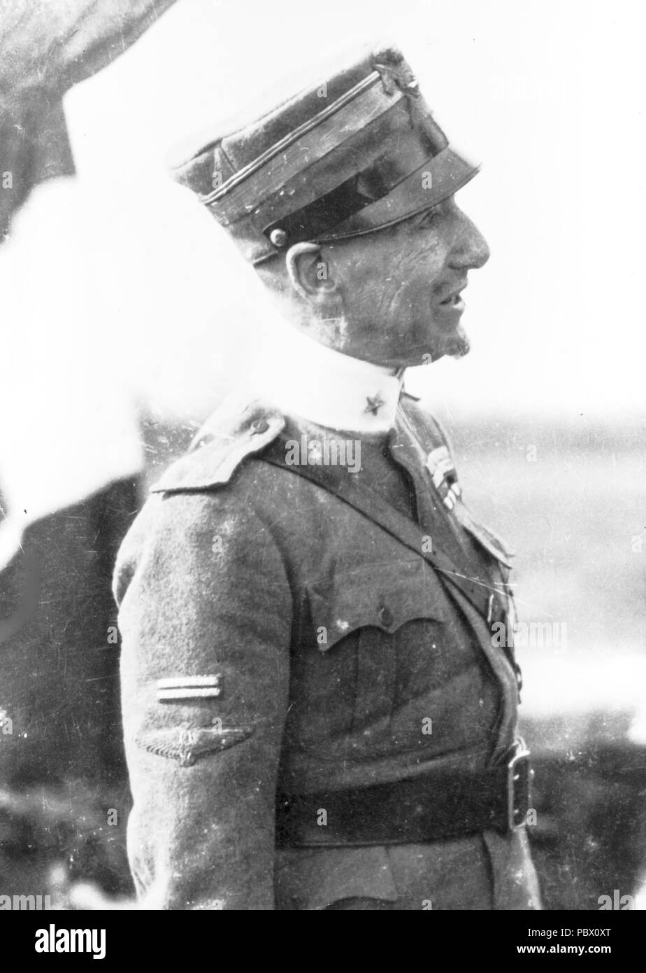 Gabriele d'annunzio comandante del squadrone di bombardamento della comina, 1916 Foto Stock