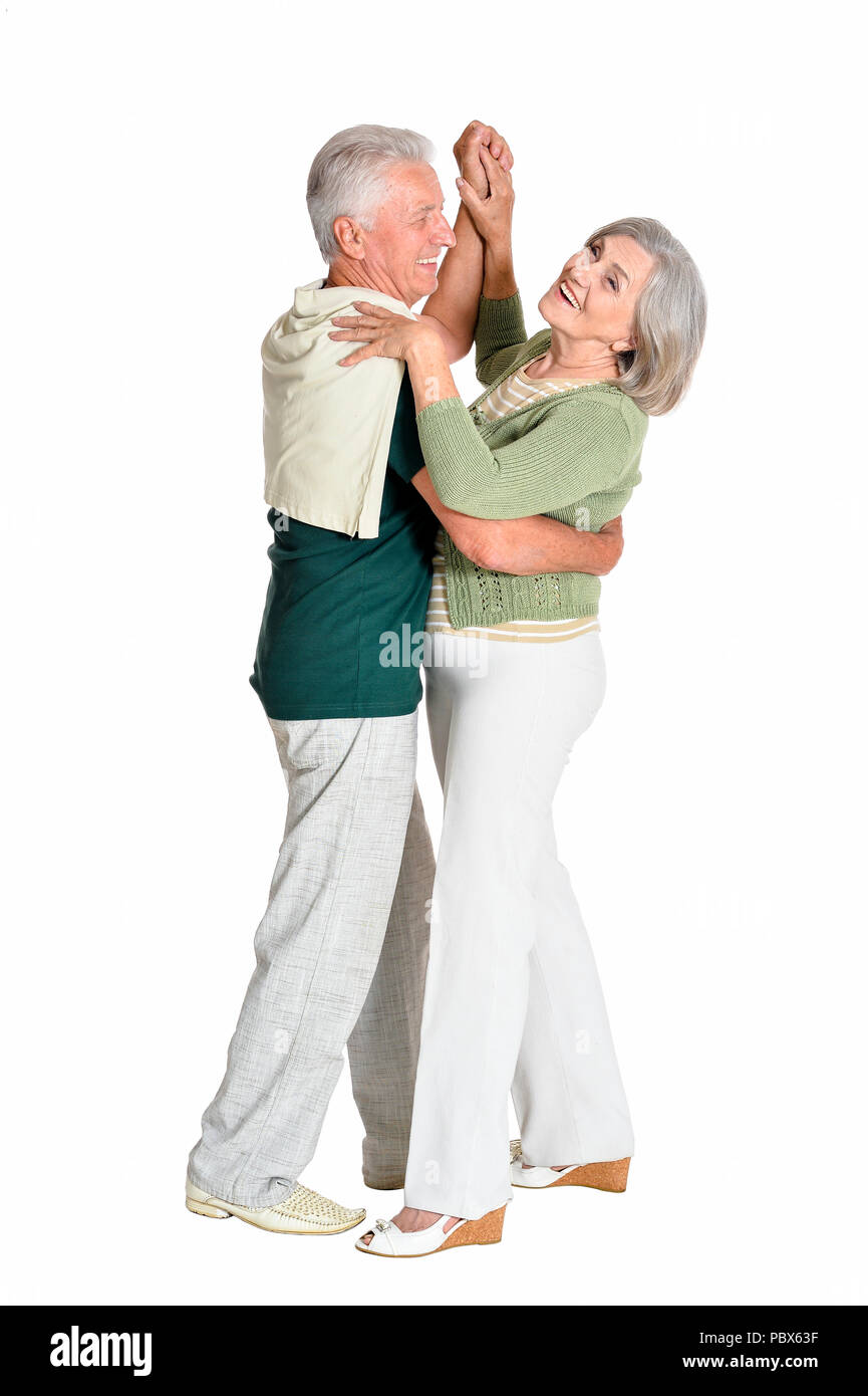 Ritratto di coppia senior dancing Foto Stock