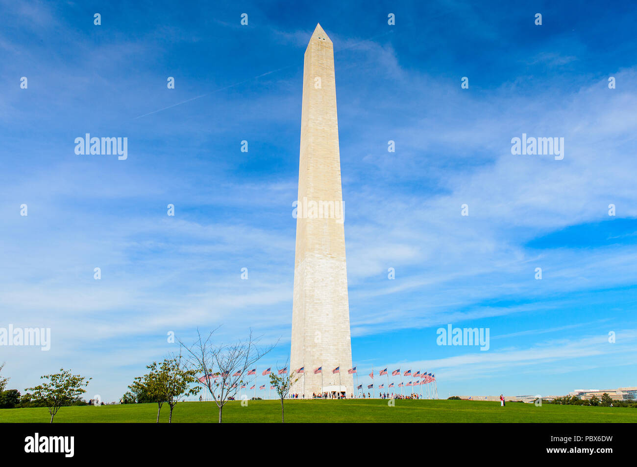 Il Monumento A Washington, Un Obelisco Sul National Mall Di Washington 