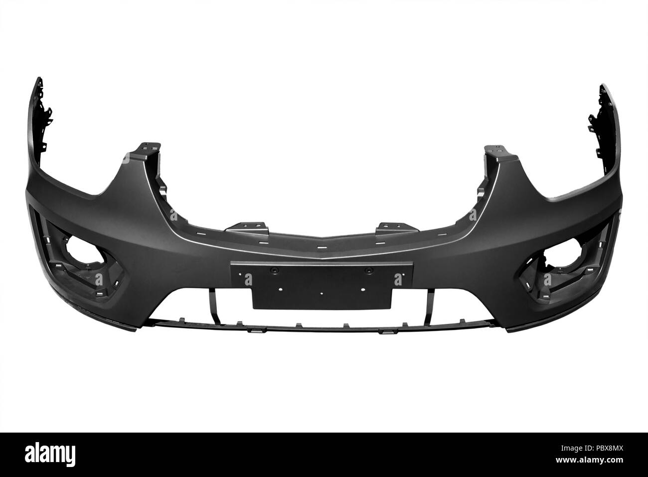 Nuovo paraurti auto su sfondo bianco Foto Stock