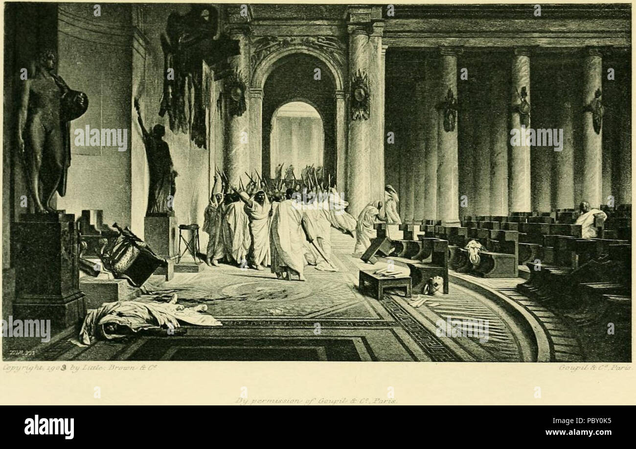 242 Gerome Goupil morte di Cesare Foto Stock