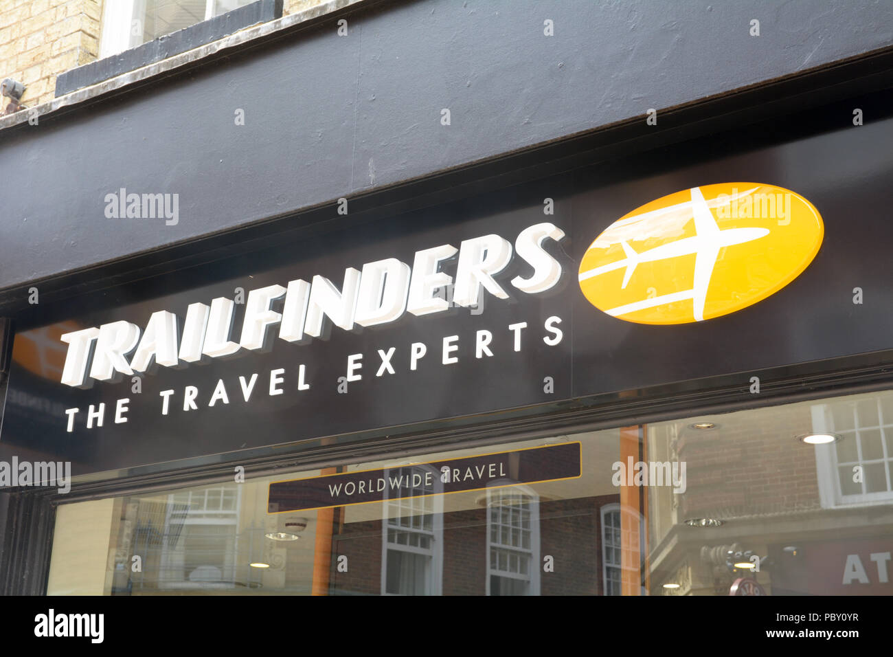 Trailfinders - Gli esperti di viaggi filiale in Cambridge, Cambridgeshire, Inghilterra Foto Stock