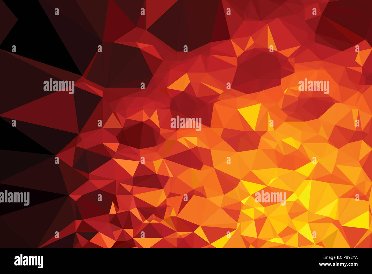 Alta risoluzione immagine basato su triangoli colorati Foto Stock