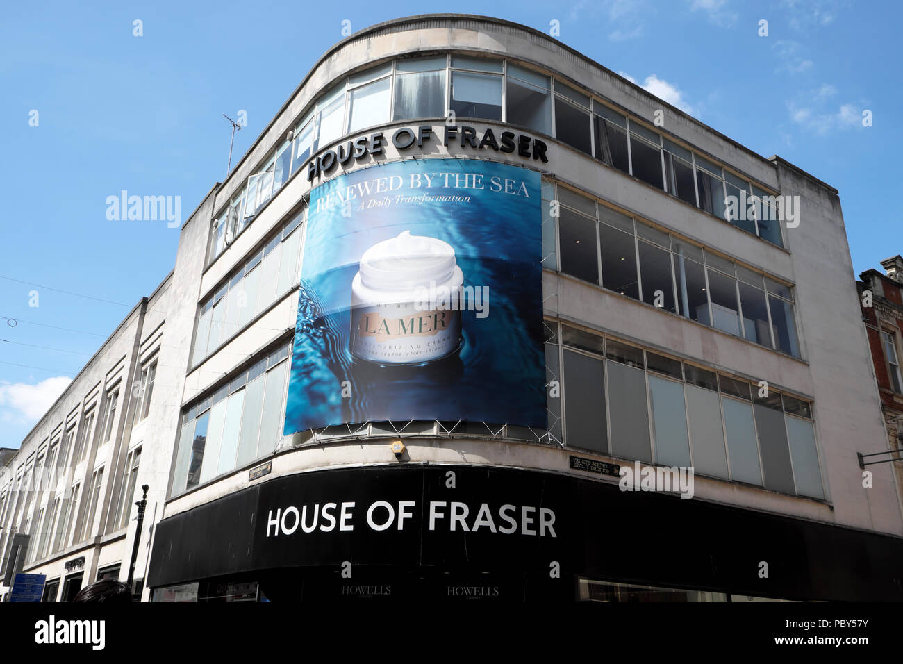 House of Fraser Department Store a causa della chiusura nel gennaio 2019 centro di Cardiff Wales UK KATHY DEWITT Foto Stock