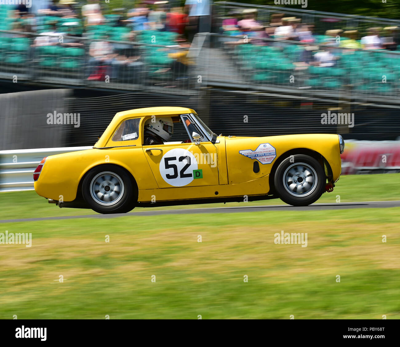 Carl Chadwick, MG Midget, Sprite Midget Sfida, HSCC Wolds Trofeo Maggio 20th, 2018 Cadwell Park, automobili, Classic Cars Racing, Historic Racing, Histori Foto Stock