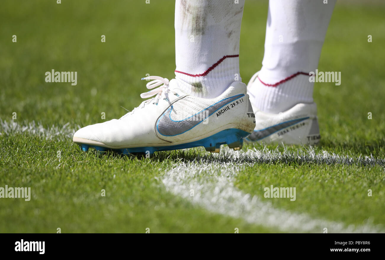 Dettaglio degli stivali del West Ham United Wilshere Jack Foto Stock