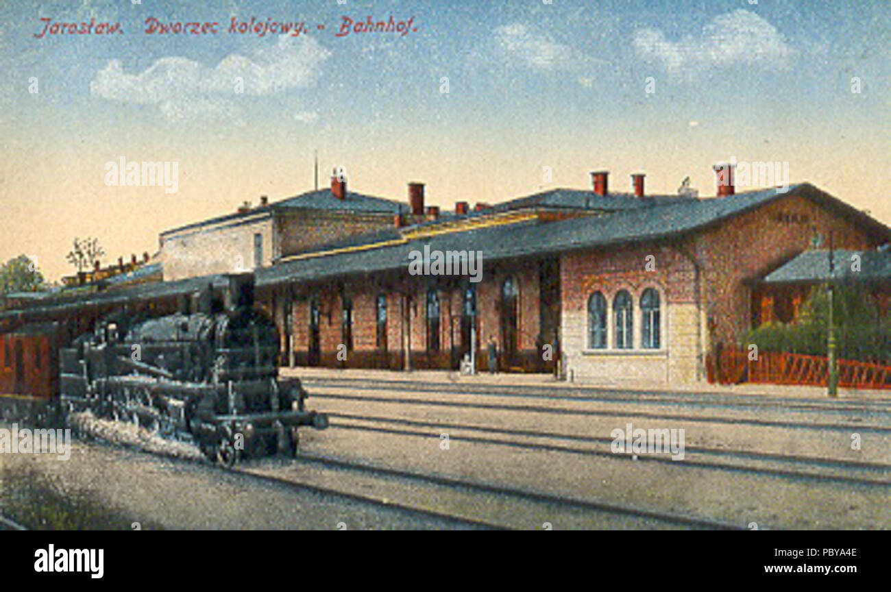 174 Dworzec Jarosław 1914 Foto Stock